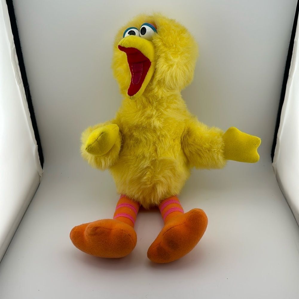 Vintage Playskool  Big Bird 1980s 13 inch plush doll Sesame Street